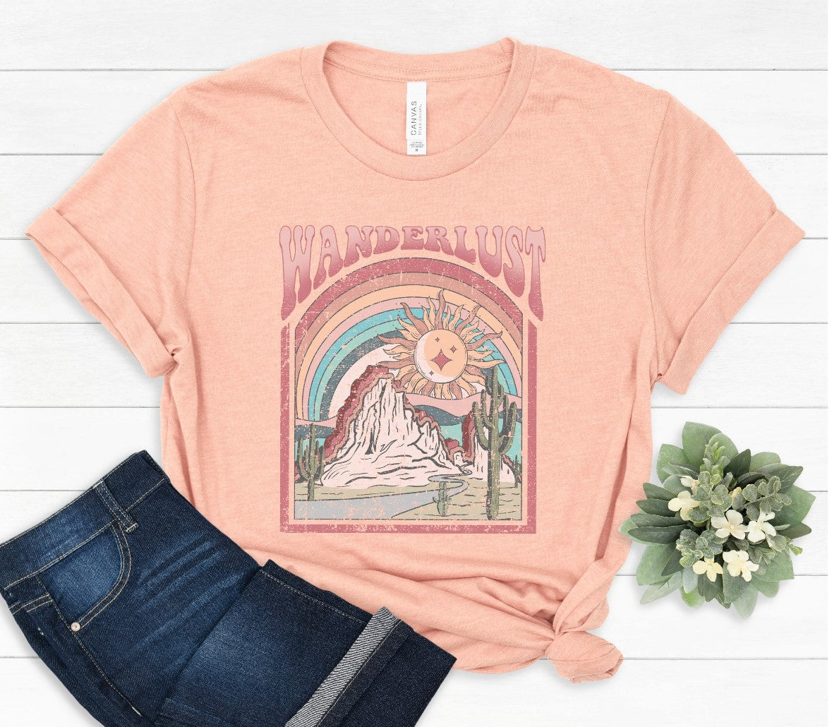 wanderlust adult shirt