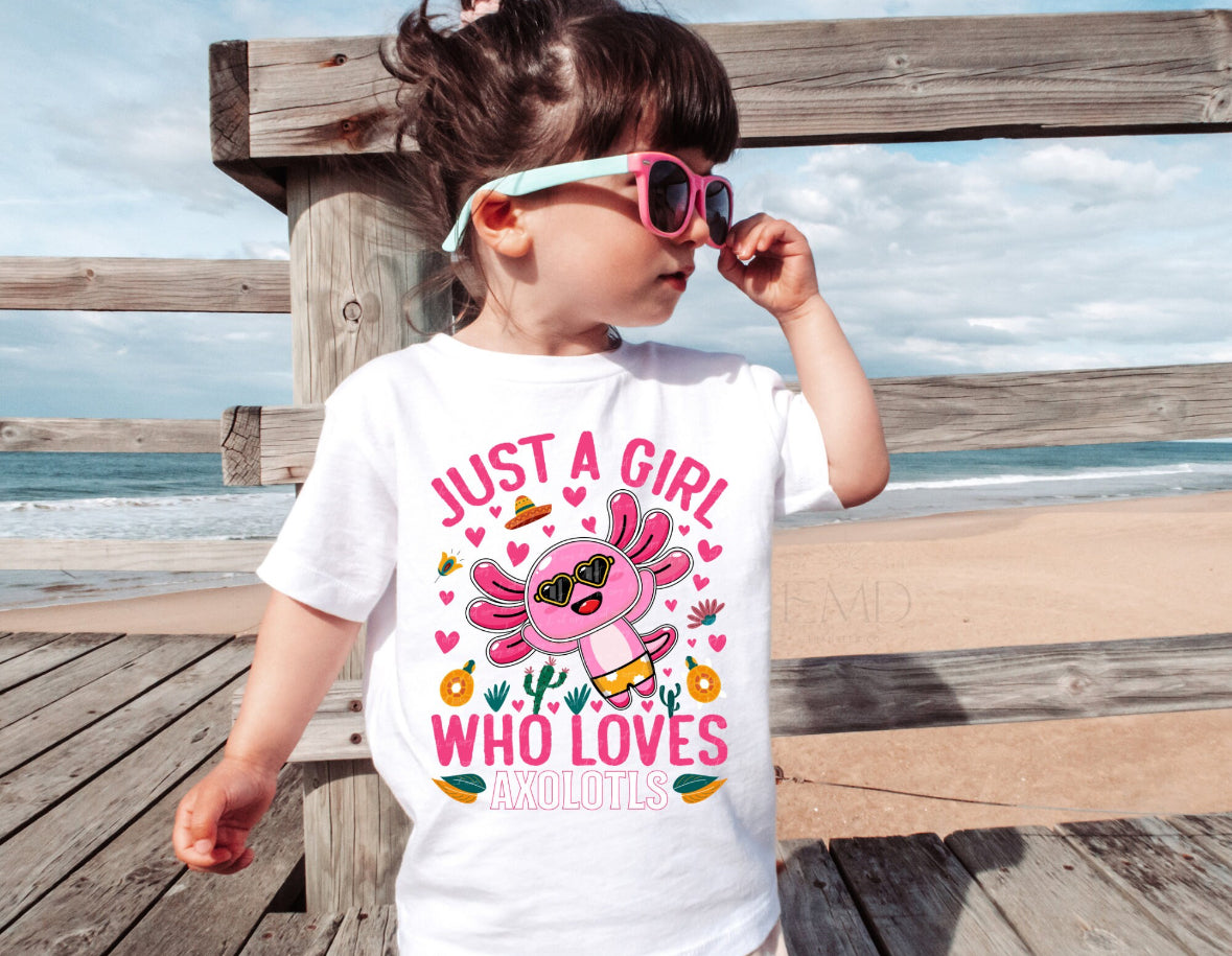Axolotls girl shirt